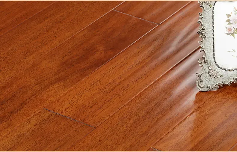 富林 番龙眼菠萝格 纯实木地板锁扣耐地热地暖手抓纹仿古厂家直销