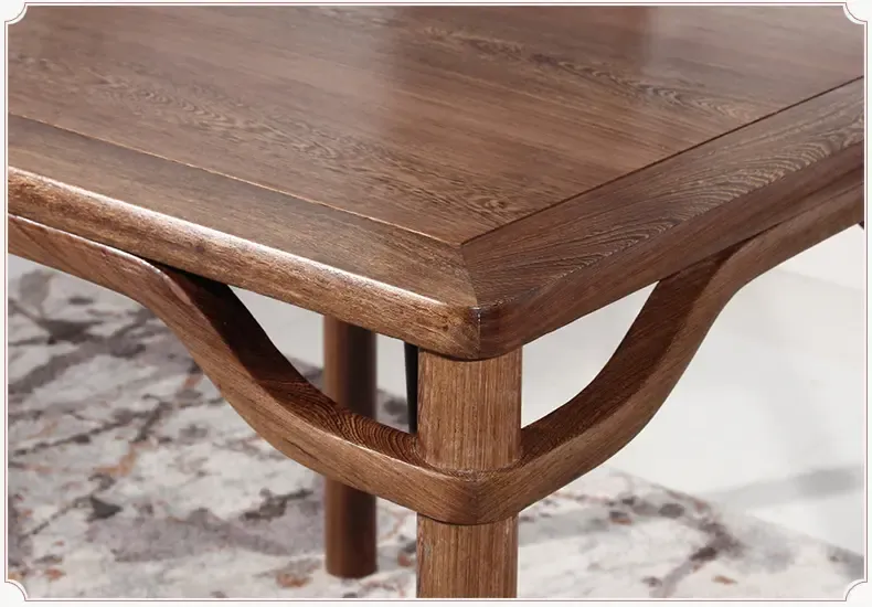 红木家具鸡翅木餐桌椅组合实木中式方桌小户型简约八仙桌饭桌原木