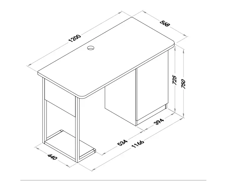 酷漫居青少年学习桌椅套装含书桌上架和椅子电脑台学生写字桌