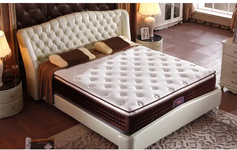 梦洁床垫 乳胶席梦思床垫五分区独立弹簧双人床垫 1.5/1.8米 唐顿