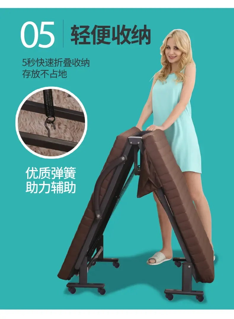 索乐办公室午休床便捷折叠床午睡床单人床医院陪护床行军床简易床