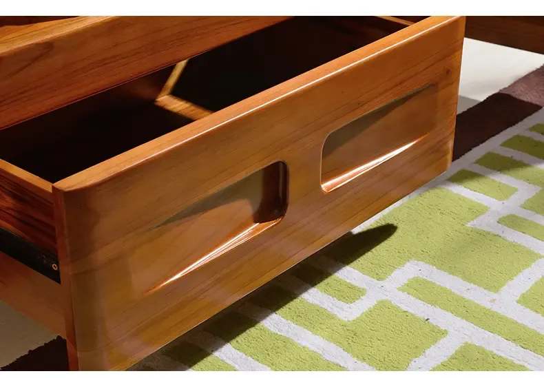 宅家简约现代全柚木斗柜全实木斗柜三斗柜四斗柜五斗柜卧室家具