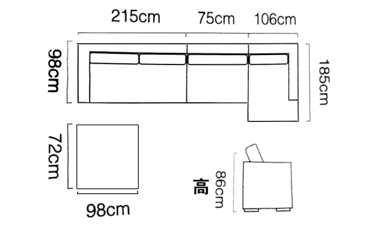 聯樂真皮藝沙發現代簡約大小戶l型客廳轉角頭層牛皮沙發組合傢俱