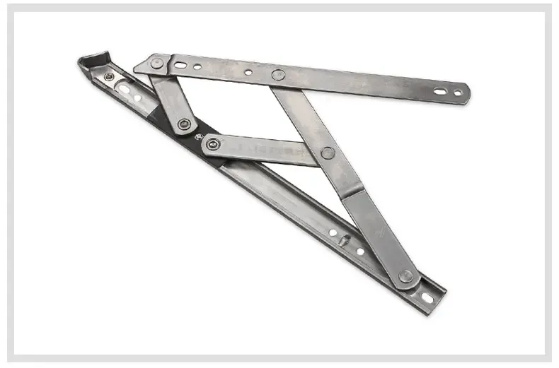 断桥铝铰平开窗四连杆 90度铰链 塑钢铝合金门窗撑 不锈钢四连杆风撑