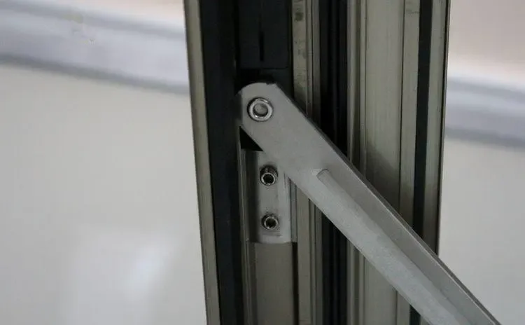 欧式风撑 断桥铝窗户风撑 内开内倒窗户滑风撑 不锈钢 限位器断桥铝窗