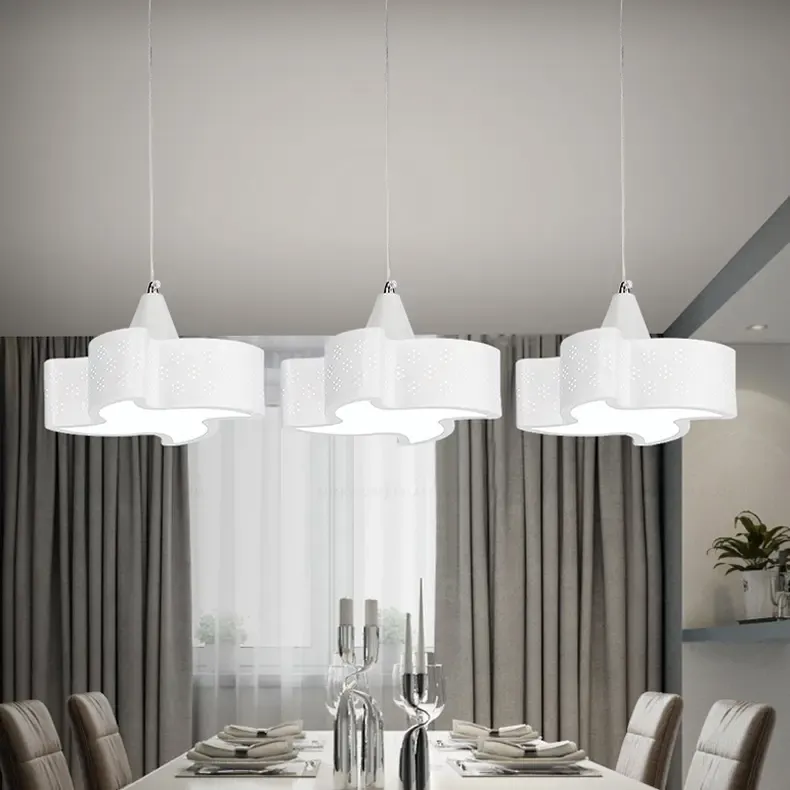 雷士(nvc) 雷士照明led餐吊灯餐厅灯现代简约吊灯时尚创意三头浪漫餐