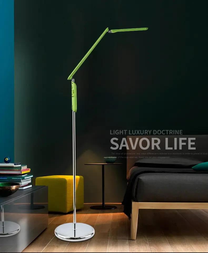 冠雅led护眼落地灯客厅卧室床头立式台灯学生书房学习工作阅读办公