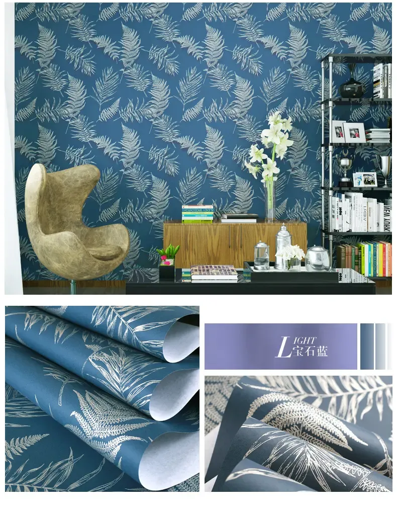 欣旺(uniwal) 欣旺现代简约无纺布墙纸 客厅卧室书房电视背景壁纸