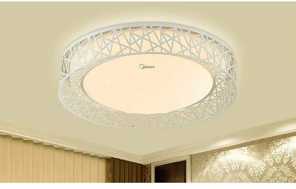 美的(midea)客厅灯led吸顶灯卧室灯具套餐 幻城 24w 圆形 45cmx10cm