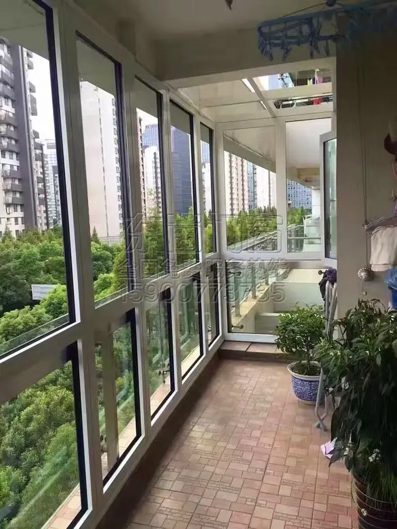 门窗 铝合金落地窗户隔音平开窗户中空钢化玻璃阳光房封阳台露台定做