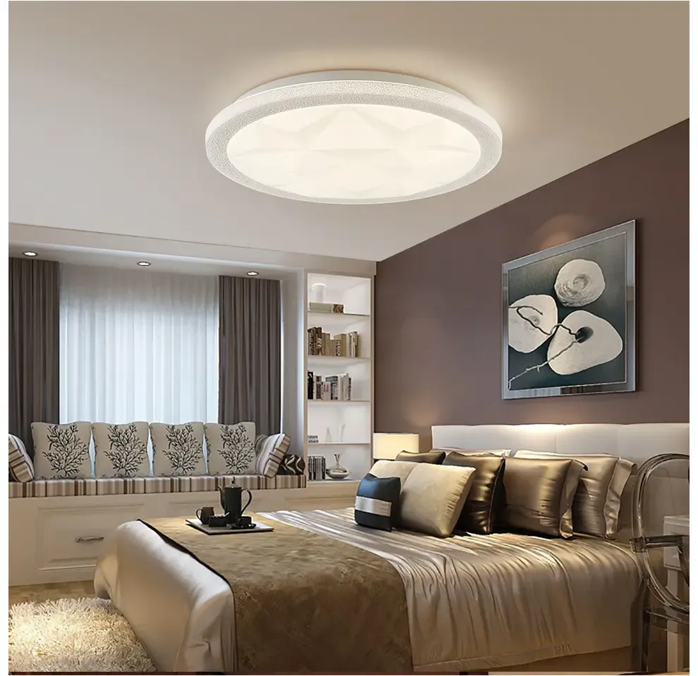 视贝照明led吸顶灯简约现代圆形温馨浪漫儿童房婚房创意客厅房间阳台