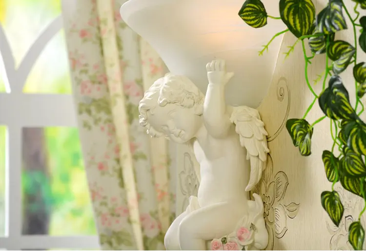 好心艺 欧式壁灯卧室床头灯 酒店ktv 小天使灯 创意温馨led过道走廊