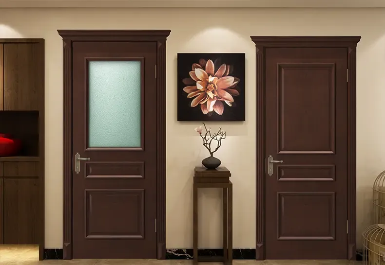 华泽三峰木门简约欧式室内门实木复合免漆厨房卫生间木门fn-03-2