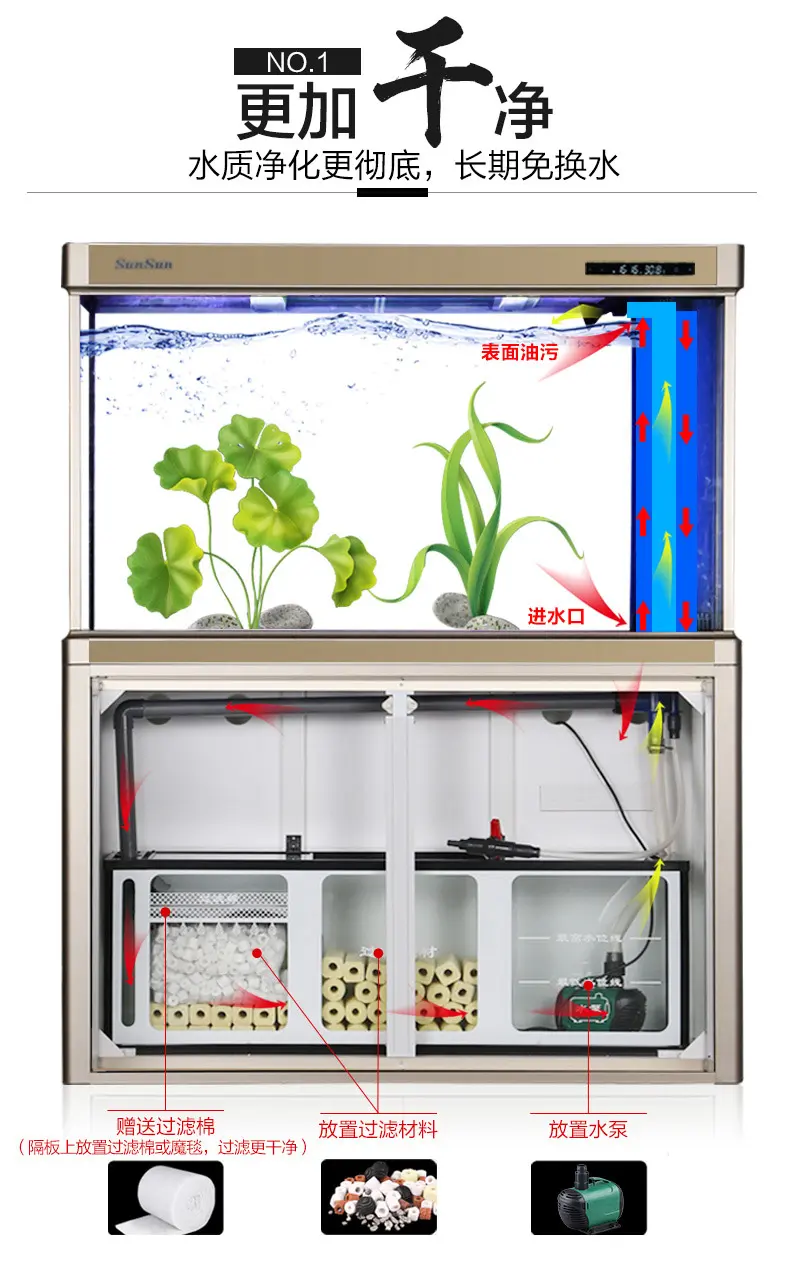 森森底滤鱼缸安装图解图片