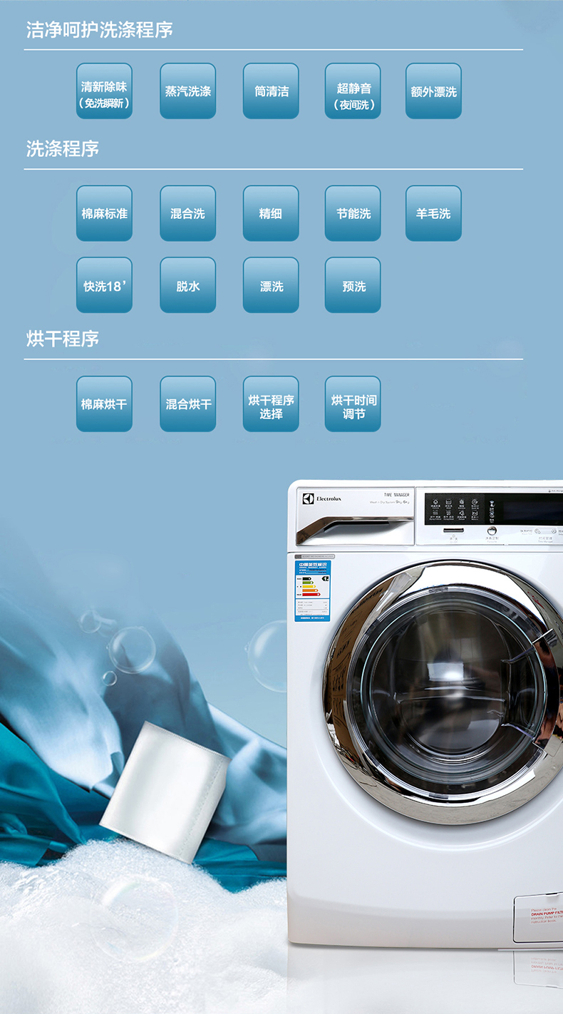 伊莱克斯洗衣机图解图片