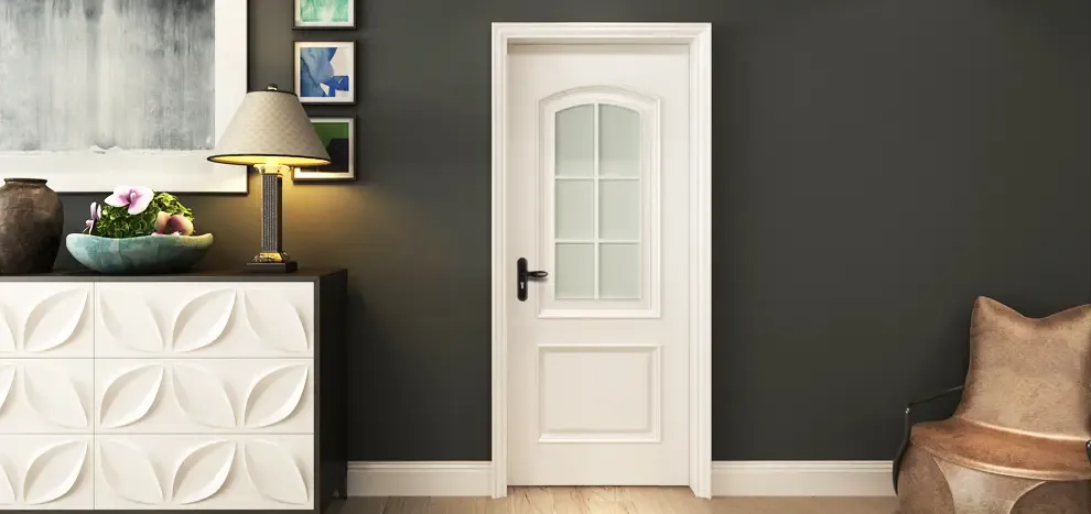 塞纳春天 实木门原木门造型门卧室门木门室内门烤漆门套装门 混油白