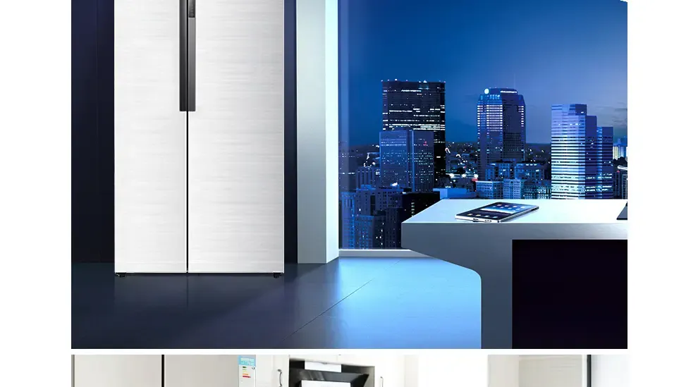 海尔(haier) bcd-521wdpw521升大容量风冷无霜冰箱双门冰箱对开门冰箱
