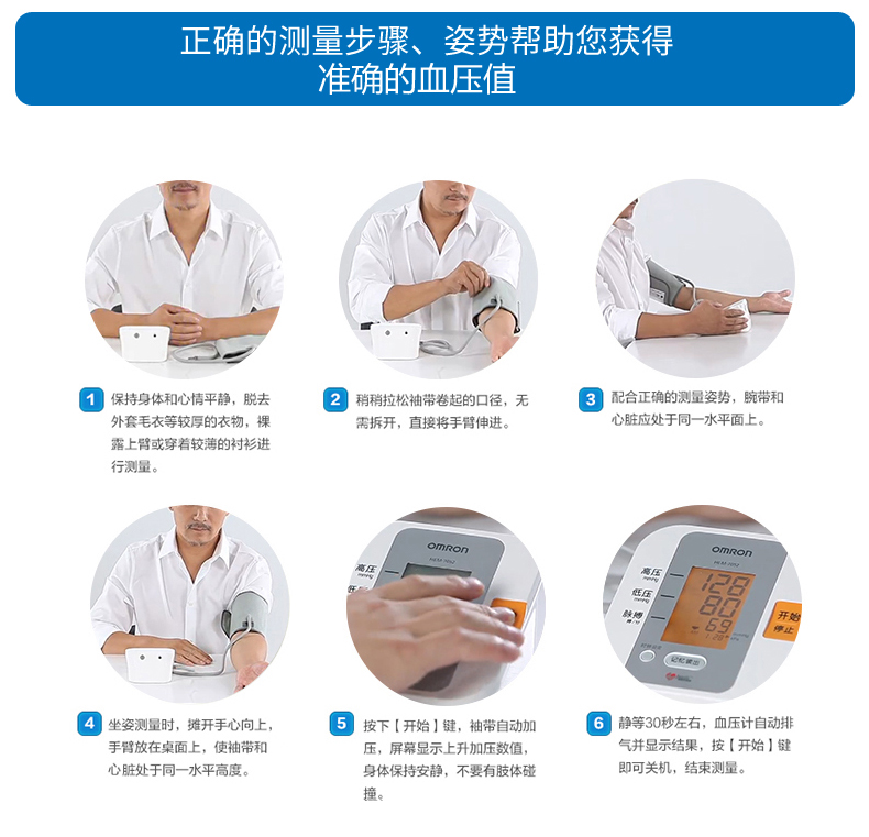 血压计使用方法图片图片