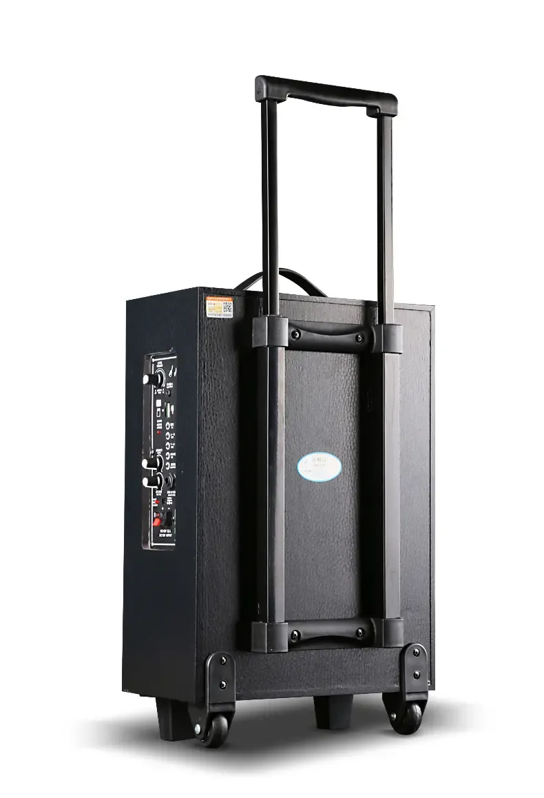 金正拉杆电瓶音箱 户外便携式广场舞多媒体移动音响插卡播放器插u盘