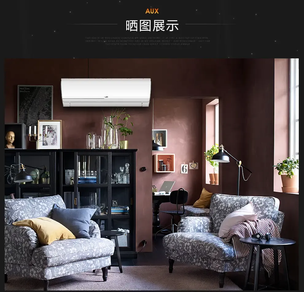 新款一级能效 自动水洗 变频冷暖壁挂式空调挂机 智能wifi 梦享家 1