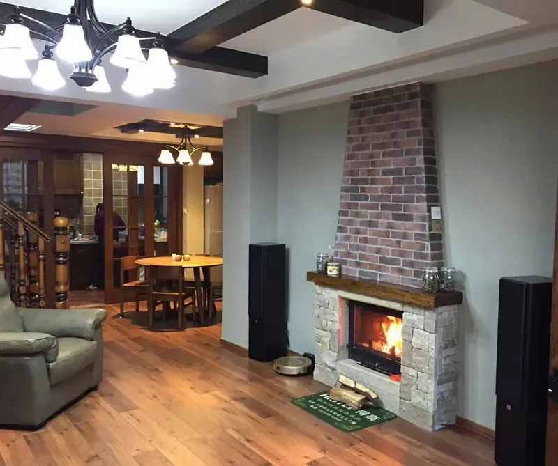 伟佳(weijia) 燃木真火壁炉铸铁 美式乡村别墅客厅家用欧式嵌入式取暖