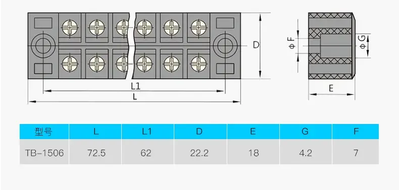 正泰(CHNT) 正泰接线端子 TB-1506组合式接线排 接线端子链接排 15A 6位价格,图片,参数-建材开关插座工具及配件-北京房天下家居装修网