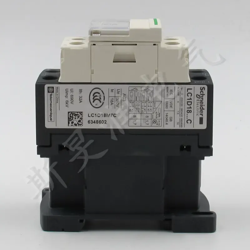 施耐德交流接触器lc1d18m7c 一常开一常闭lc1-d18m7c ac220v 18a 含17