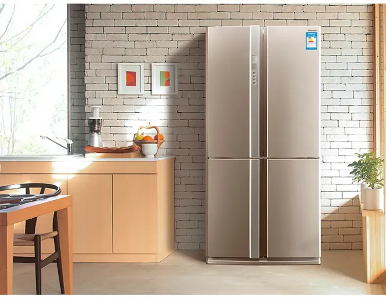 夏普(sharp) 605升 原装进口十字对开门冰箱 风冷无霜 纳米低温除臭