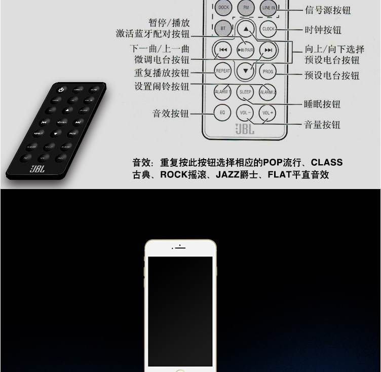 jbl回音壁按键图解说明图片