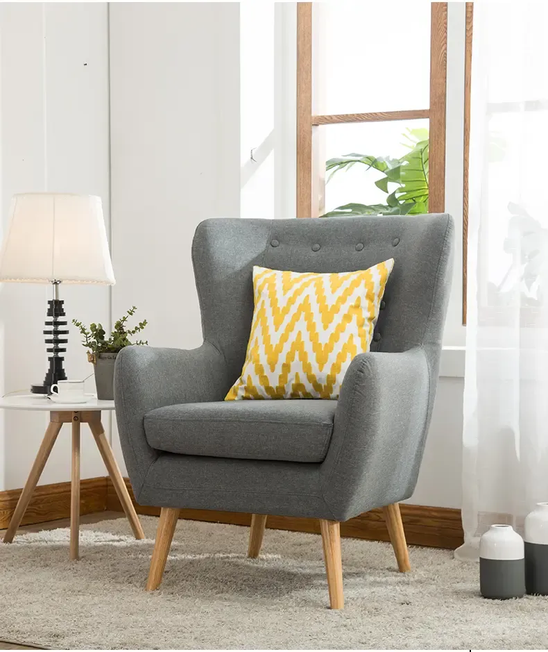 北欧风格布艺沙发三人位小户型可拆洗现代简约客厅整装1 2 3组合