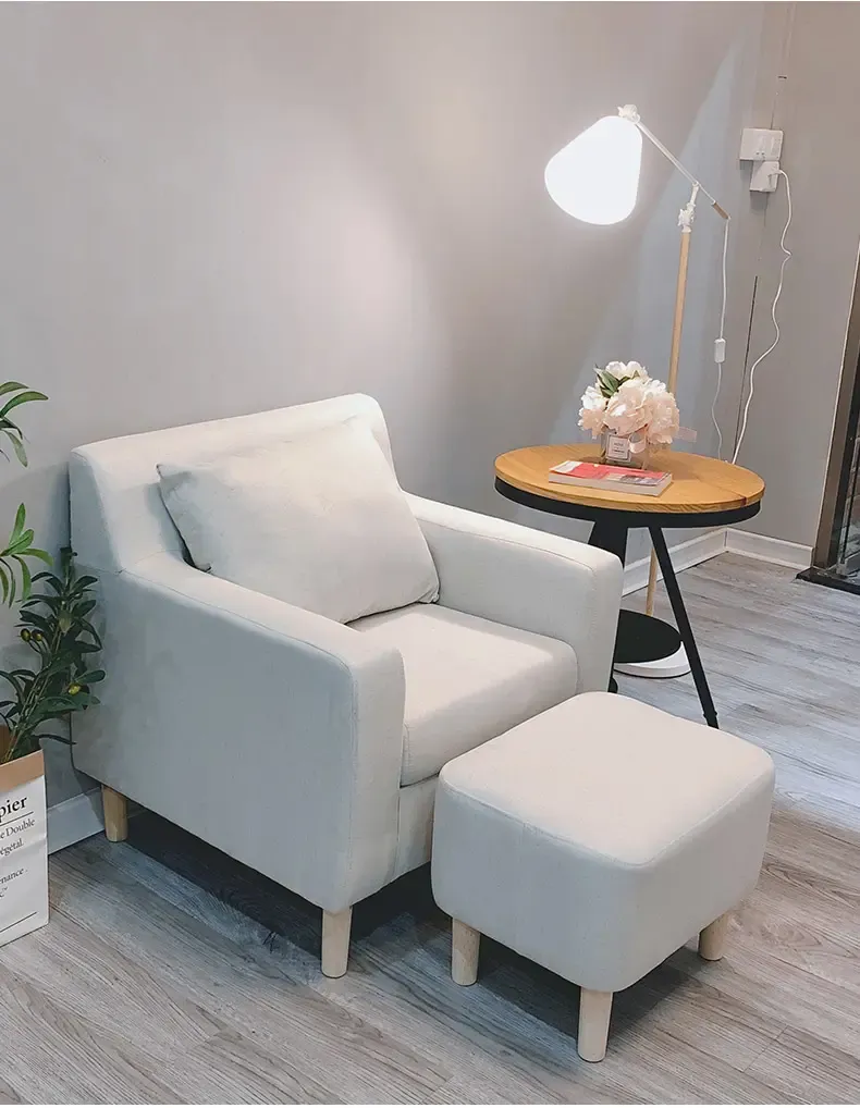 懒人沙发单人阳台卧室小沙发迷你小户型喂奶休闲简易折叠沙发躺椅