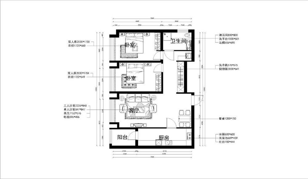 【力天装饰】保利香槟国际 2室 新中式风格