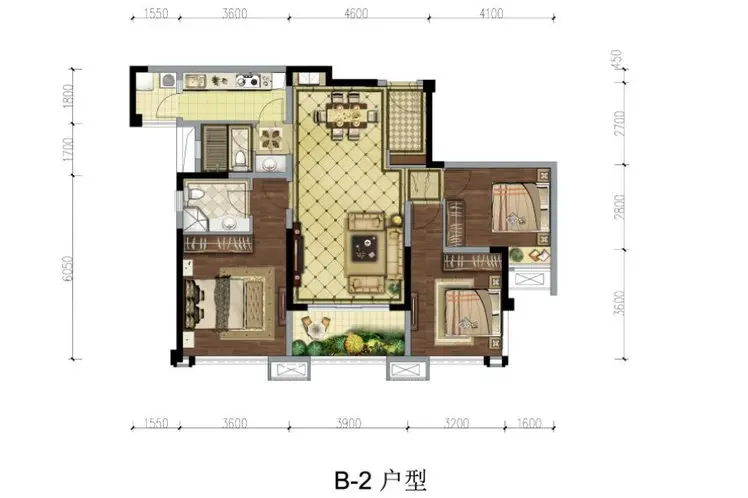 蓝润锦江春天 +现代美式+造价9.68万