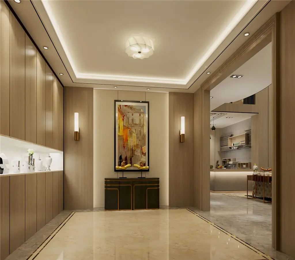 柜门与护墙板统一定制,整体效果更佳.