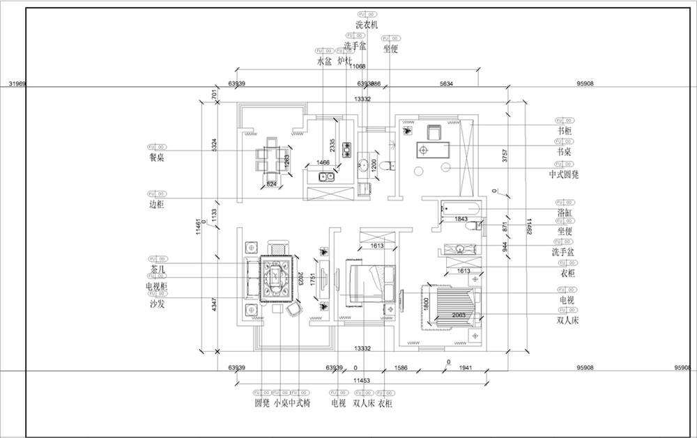 【力天装饰】境界梅江 143㎡ 新中式