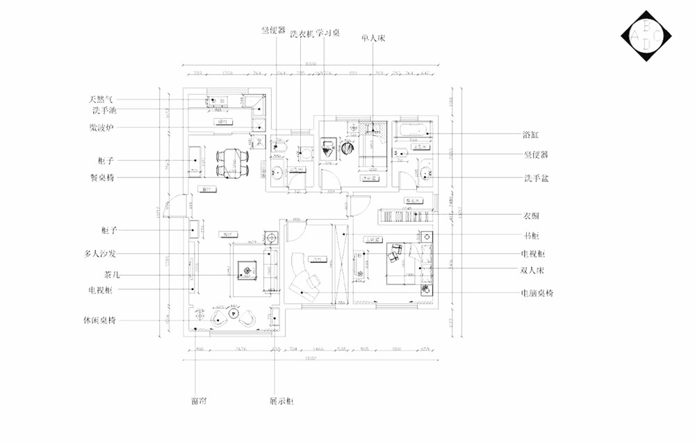 【力天装饰】首创城 130㎡ 田园风格