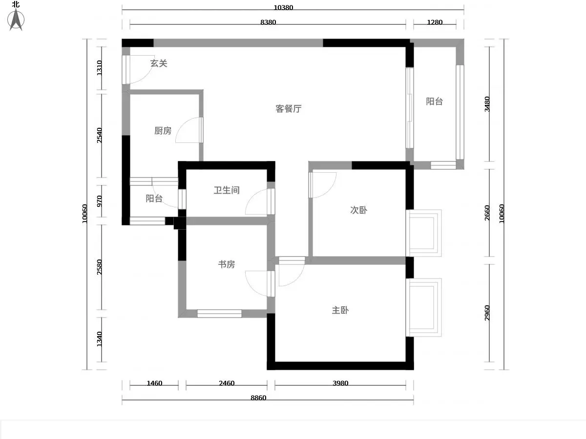 国博城美式田园乡村98平