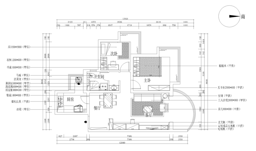 91平米北欧风格二居室，预算9万，点击看效果图！-滨海新城装修
