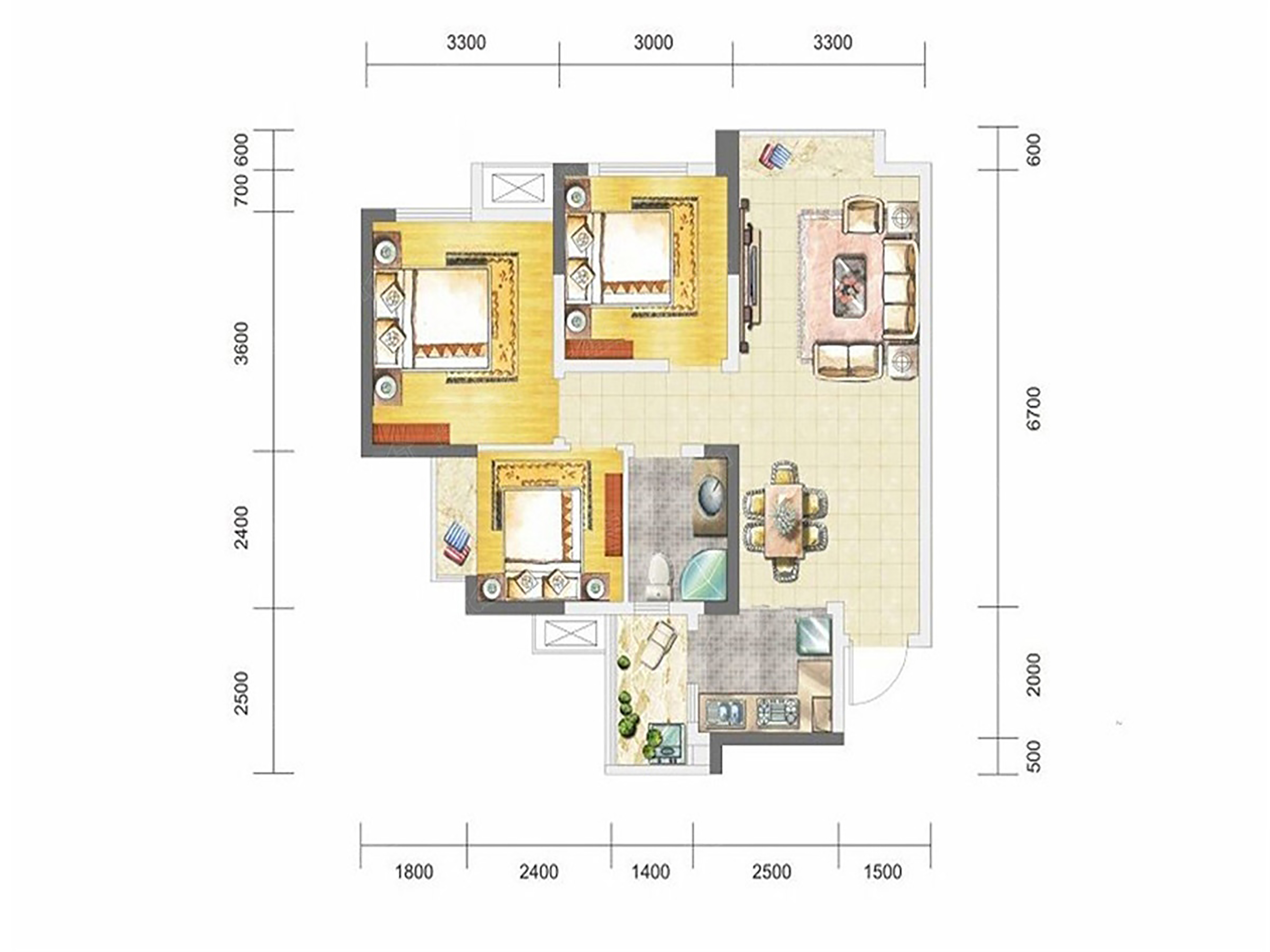 7万打造94㎡现代简约三居室