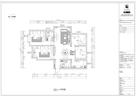 龙瑞苑147平米平米新中式风格设计案例