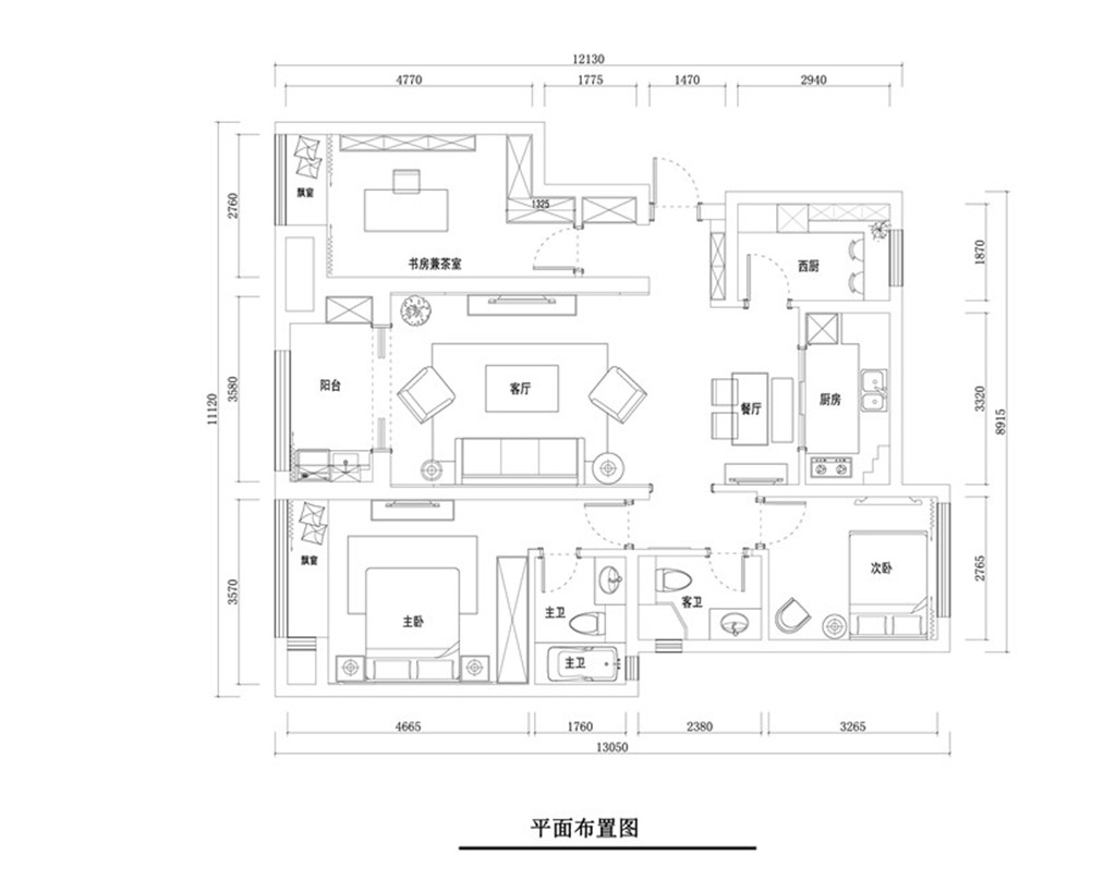 升龙公园道-122平-混搭