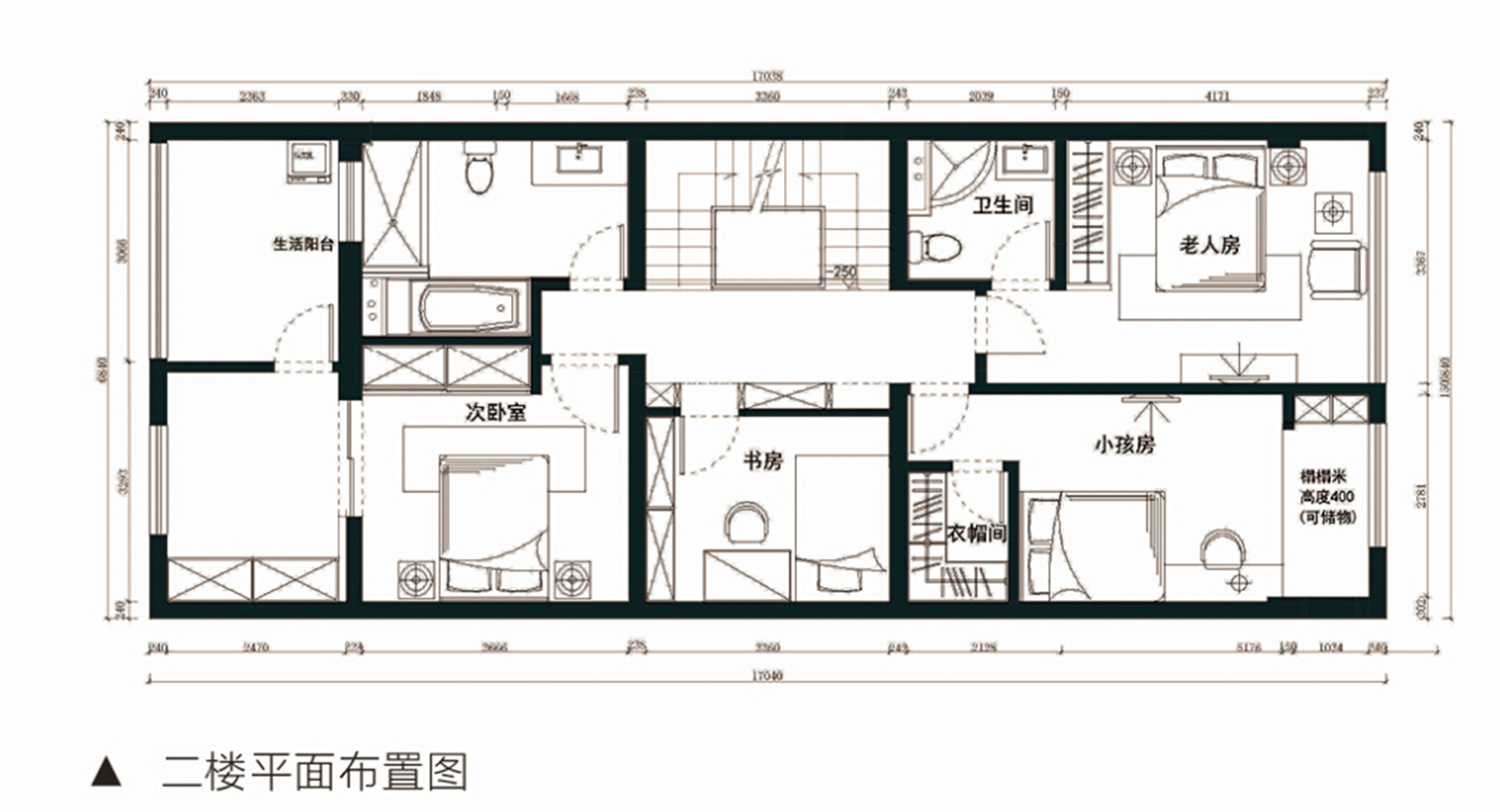 上海万科第五园300平联排别墅装修案例