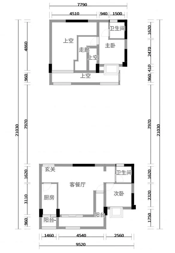 协信春山台83平米简欧风格