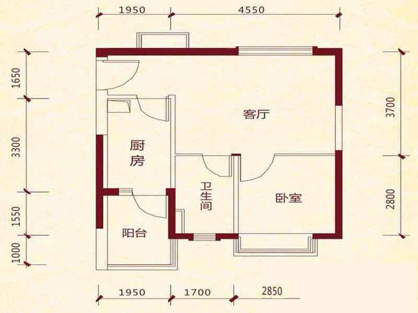 一居室/套一/50平米/4.18万/全城性价