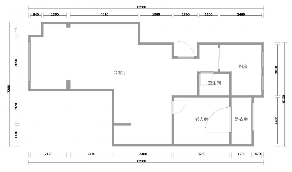 公园大道74平米混搭风格