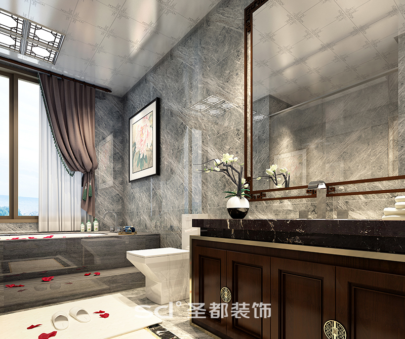 上实海上海 四居室 新中式风格