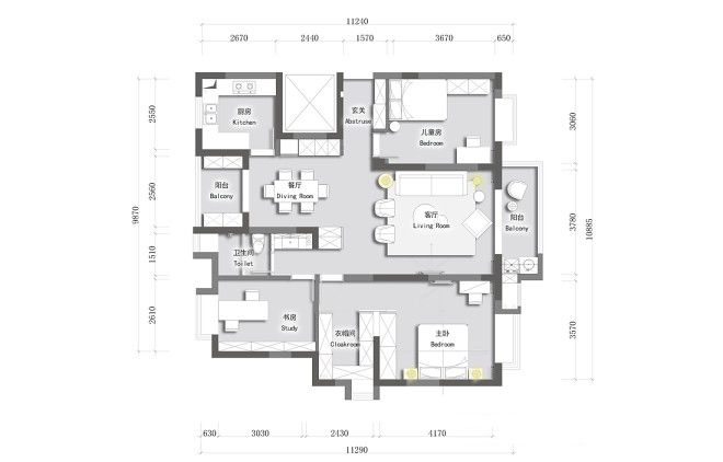 120平米三居室装修案例 北欧全包16万！-友谊家园装修
