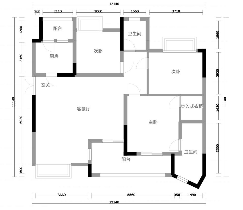 国兴北岸江山127平米现代风格