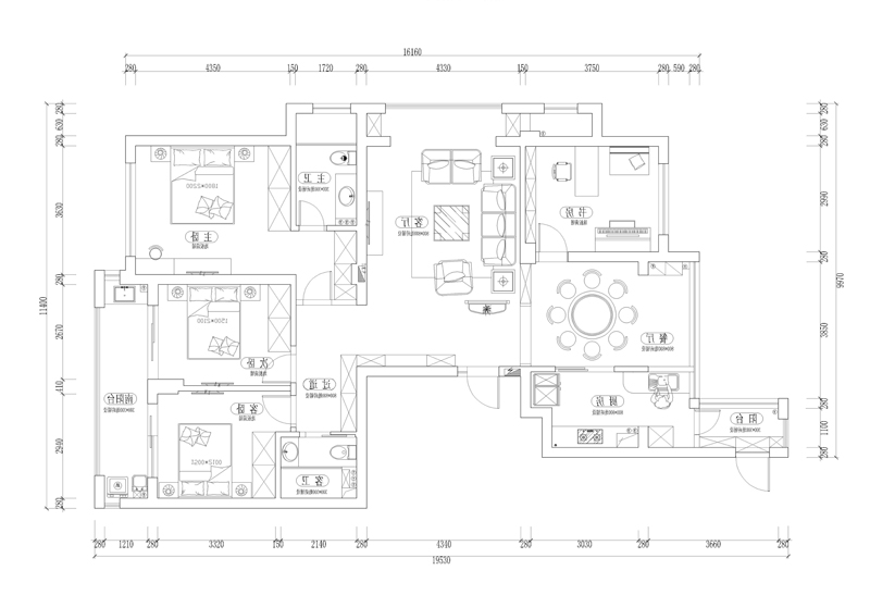 美式·155㎡4室2厅2卫