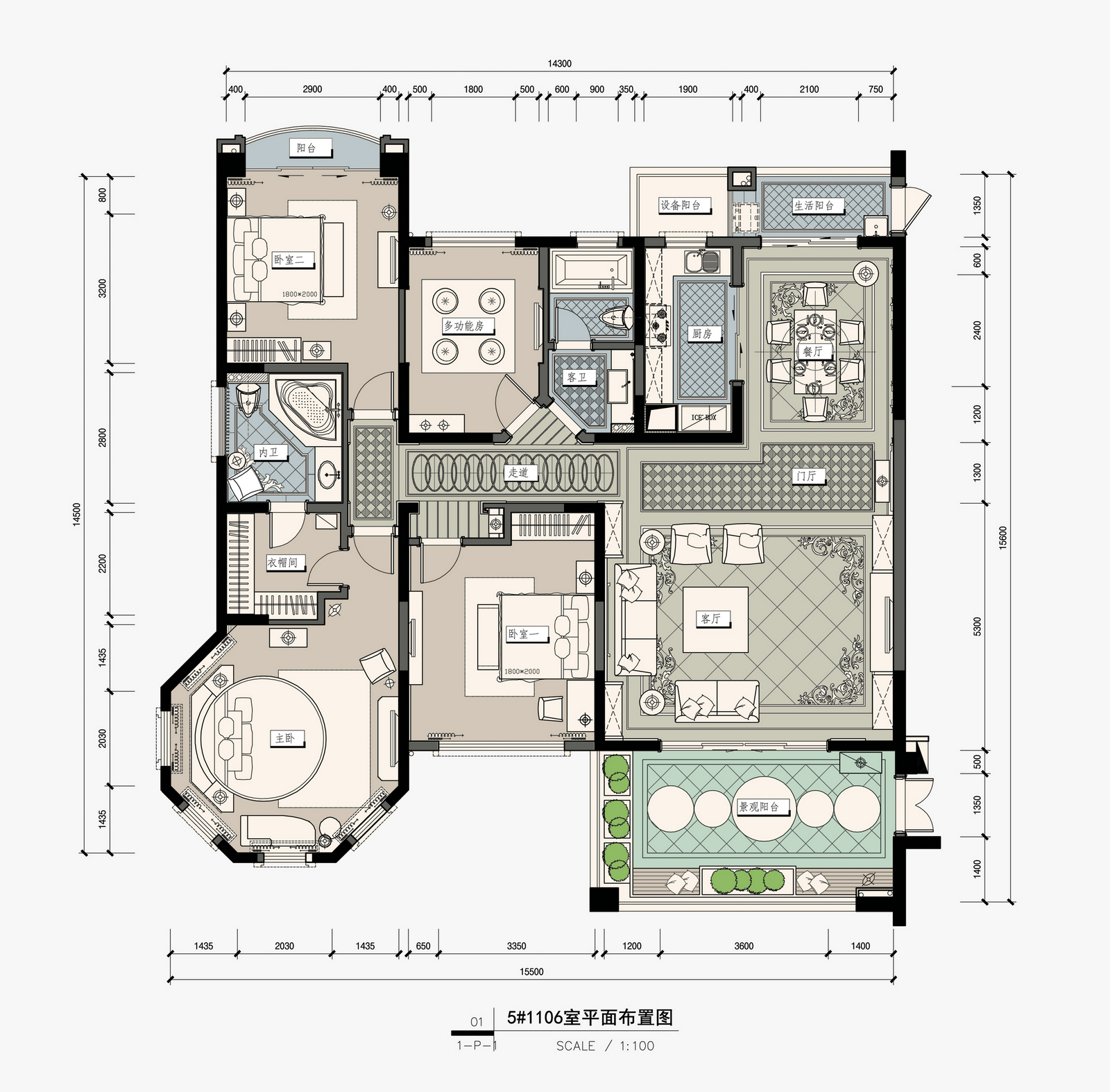 青浦海源别墅项目装修新中式设计参考方案